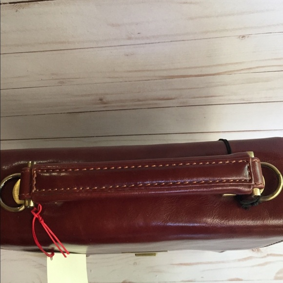 Italian Leather Brown Crossbody Bag Vintage - Picture 8 of 8